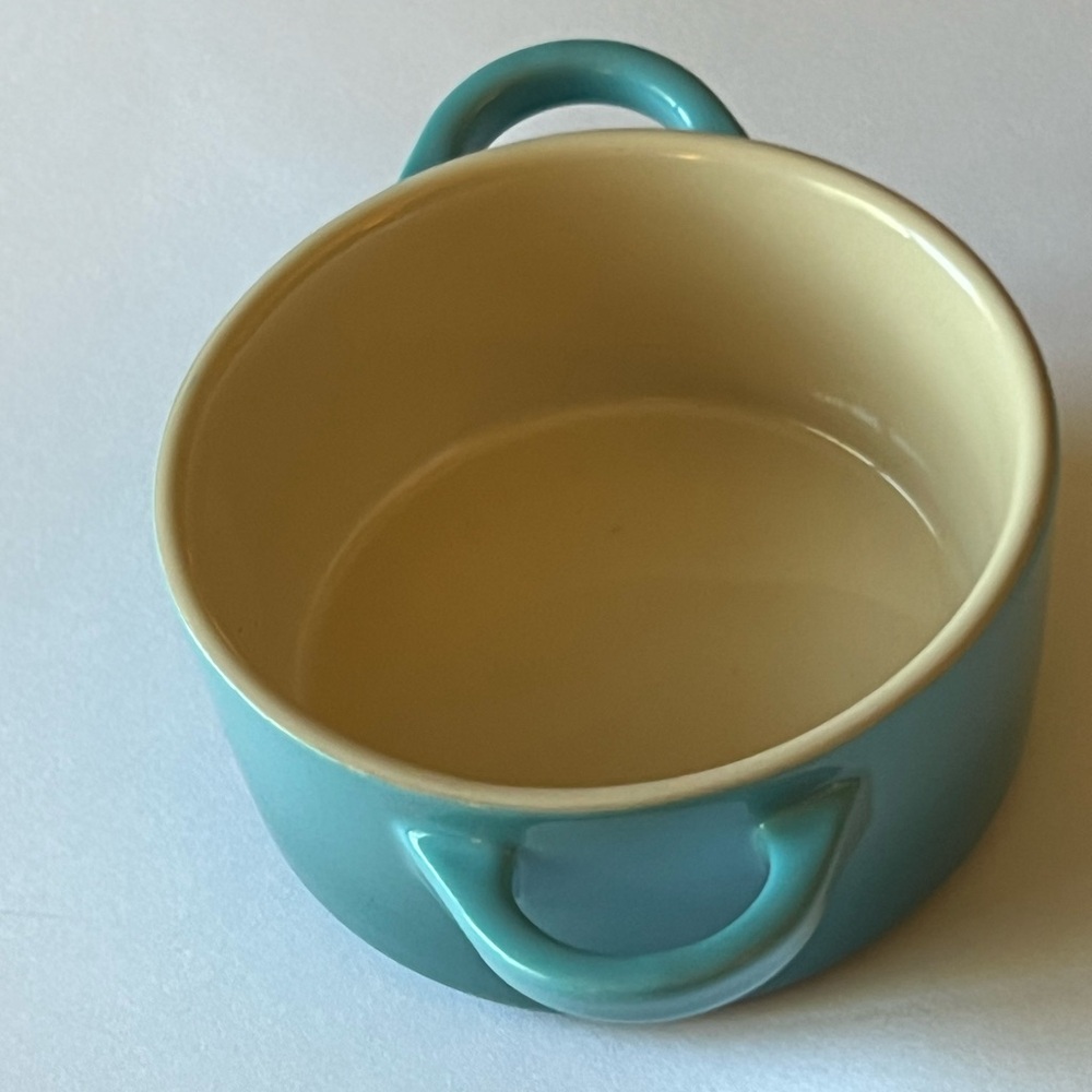 LE CREUSET MINI COCCOTTE CARIBBEAN BLUE NEW NO LID NO BOX